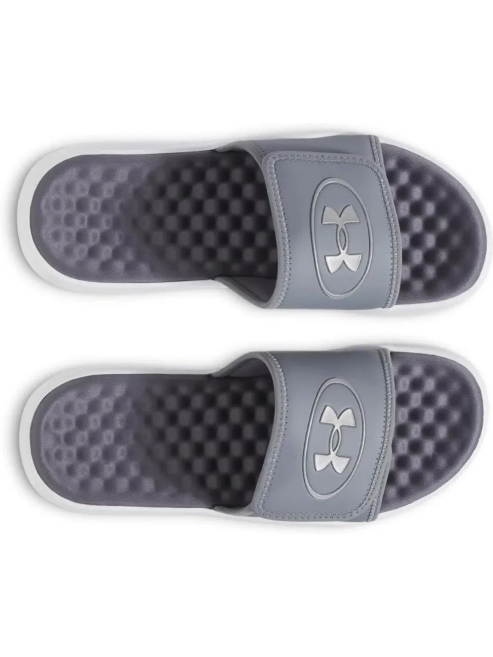 Men's Titan Grey Ignite Pro Slide Comfort Soft Rubber Slip On Flat Sandal Shoes